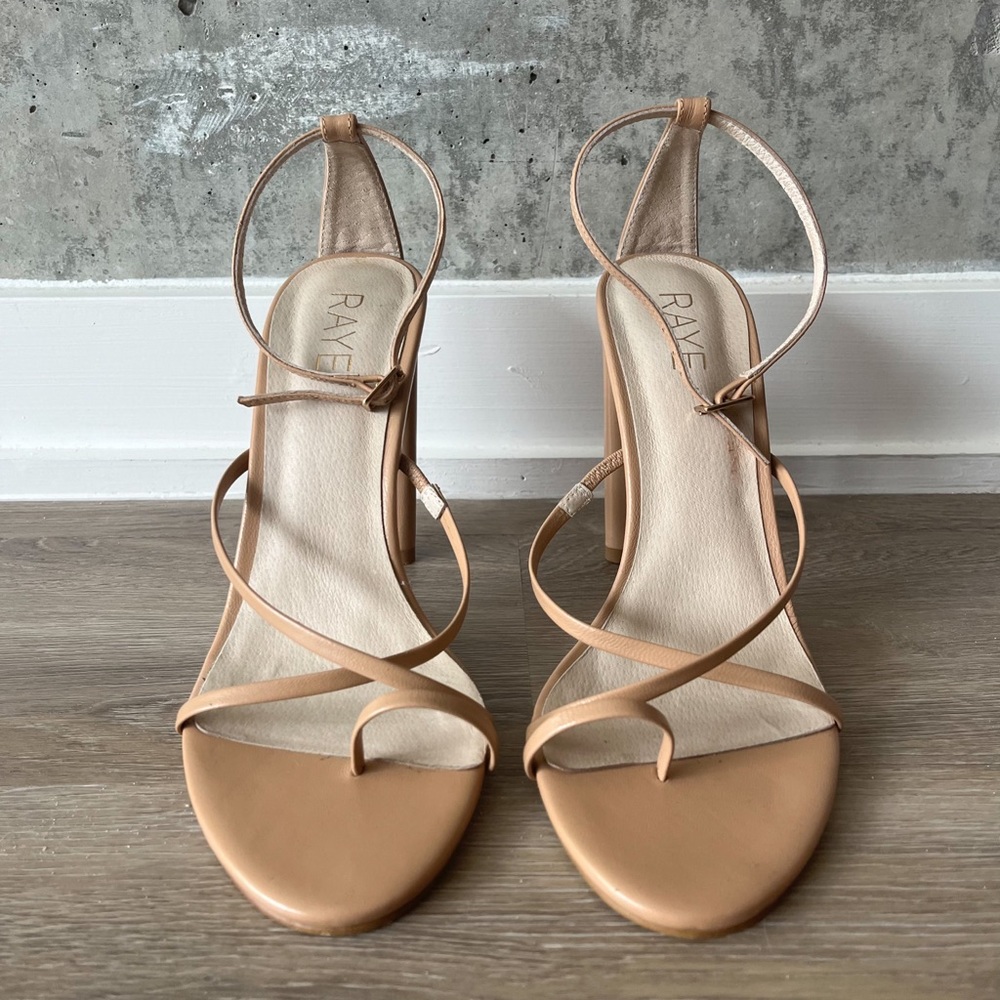 RAYE heels in tan
